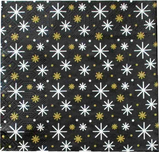 Șervețele de Crăciun cu fulgi de zăpadă 33 × 33 cm, 3 straturi - 1 bucată