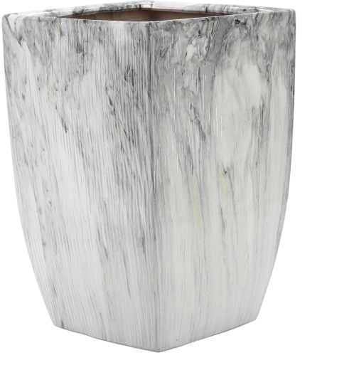 Ghiveci decorativ ceramic Lindon, efect marmură, 40 cm