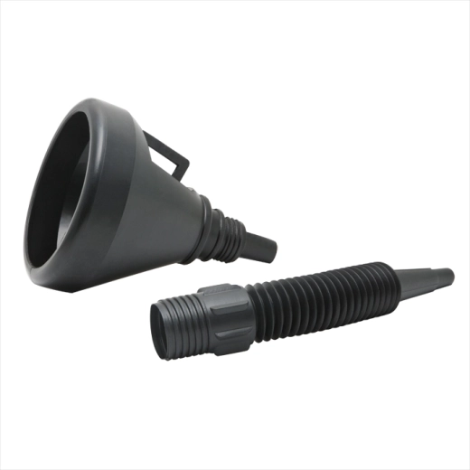 Pâlnie pentru combustibil cu filtru metalic și furtun flexibil