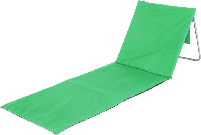Saltea de plajă pliabilă cu spătar AUSTIN, verde 160 × 54 cm