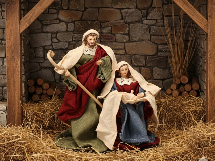 Figurină de Crăciun Sfânta Familie 25,4 cm