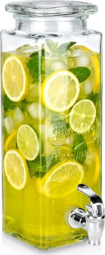 Dozator de băuturi din sticlă cu robinet 2,3 l