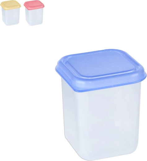 Cutie din plastic mini pătrată 0,2 l, mix de culori