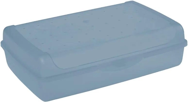 Luca click box maxi cutie de depozitare cu capac 3,7 l albastră 30 × 20 × 8,5 cm