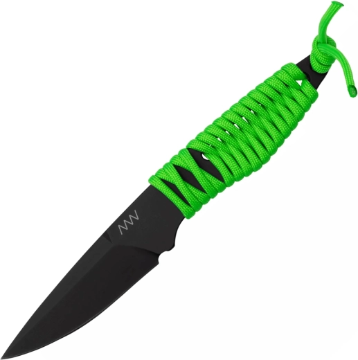 ANV Knives P100 cuțit de gât verde neon 7,5 cm