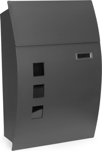 Cutie poștală de perete din oțel galvanizat antracit ModernHome