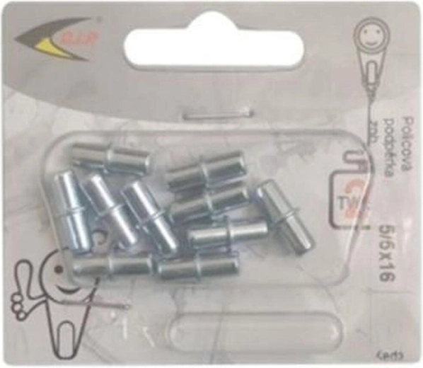 Suport pentru mobilier 5/5 zincat, blister 10 buc