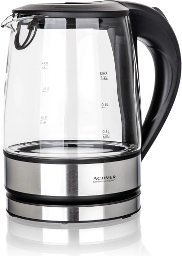 Fierbător electric MADDIE din sticlă 1,2 l