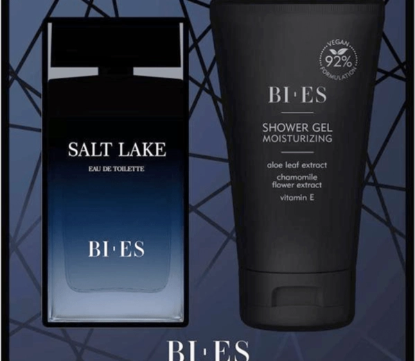 Bi-Es Salt Lake set cadou pentru bărbați – apă parfumată și gel de duș
