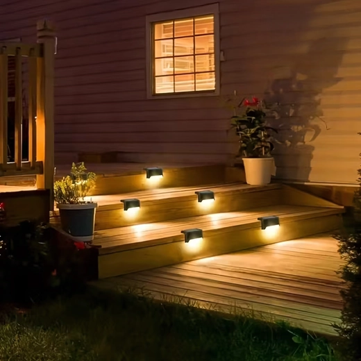 Iluminare caldă și sigură pentru trepte