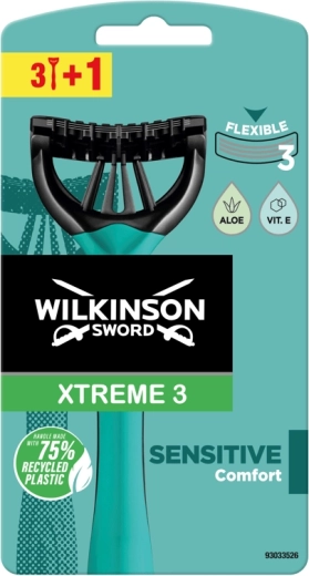Wilkinson Xtreme 3 Sensitive aparate de ras de unică folosință pentru piele sensibilă (3+1 buc.)