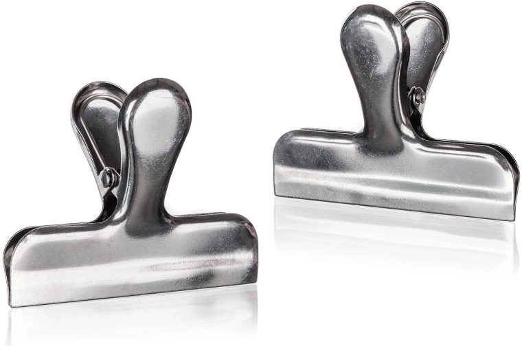 Clipe din inox pentru pungi AKCENT, 2 buc.