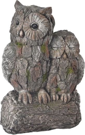 Decorațiune ceramică Bufnița EBI cu efect de piatră 41 cm