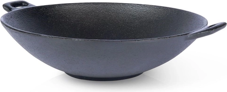Wok din fontă 30 cm