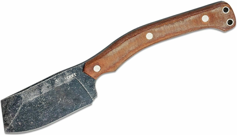 Cuțit de exterior CRKT Razel Nax Brown 11 cm, Micarta, teacă din termoplastic