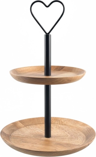 Lemn natural de mango și metal stabil