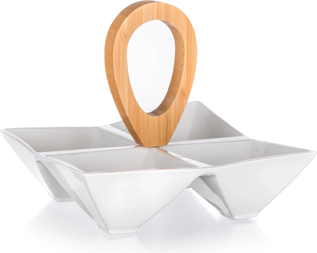 4 compartimente pentru servire organizată