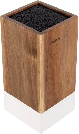 Lemn de salcâm elegant cu element alb