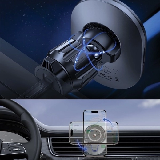 Articulație rotativă 360° și clips robust