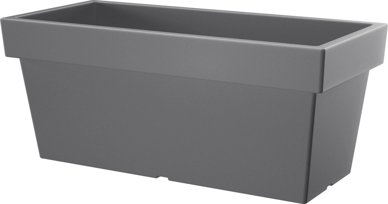 Ghiveci dreptunghiular din plastic Lofly Case 99 cm – piatră gri