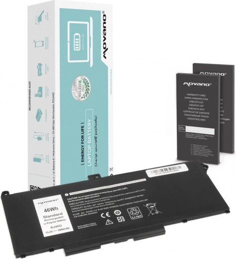 Baterie Movano pentru Dell Latitude 5520/5420 și Precision 3560 (46 Wh, 3000 mAh)