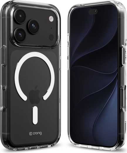 Crong Clear MAG husă de protecție transparentă cu MagSafe pentru iPhone 18 Pro / iPhone 17 Pro