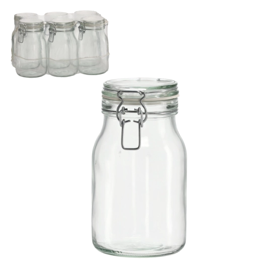 Borcan Comfort 1100 ml cu închidere cu clemă