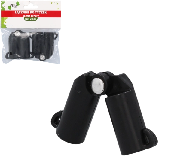 Set de 2 conectori în formă de V pentru bețe de 16 mm