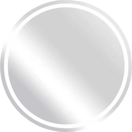 Oglindă rotundă LED pentru baie 80 cm cu control tactil