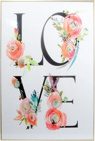 Tablou LOVE 40 × 60 cm în ramă