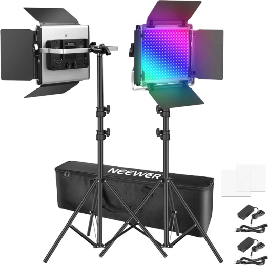 Neewer lumină LED x660 pro II RGB (set cu stative)