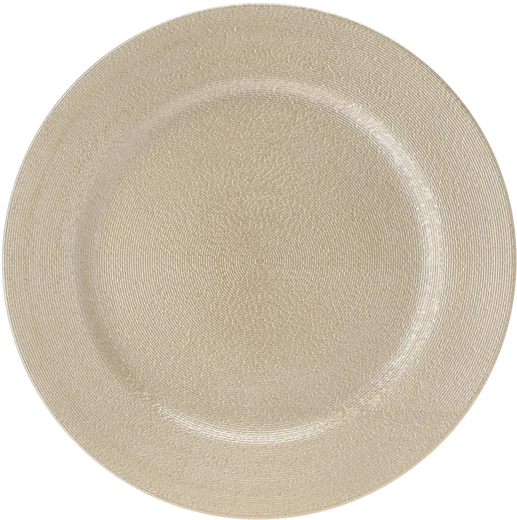 Suport rotund auriu cu striații fine 33 cm