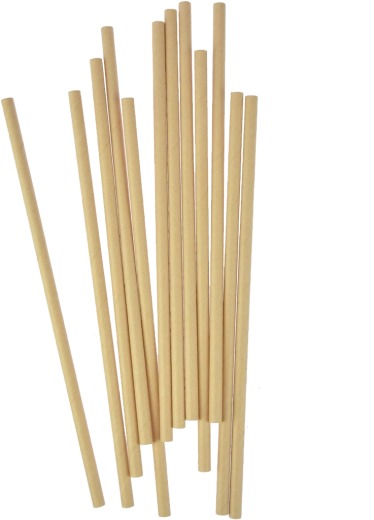 Paie din hârtie kraft 20 cm (12 buc)