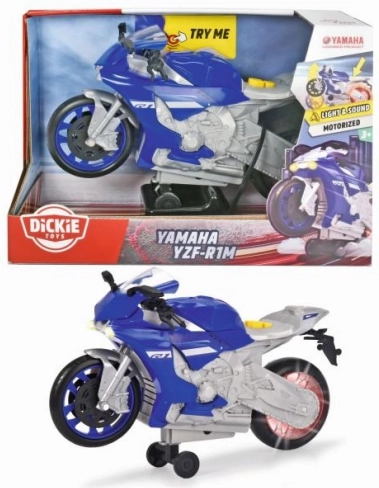 Jucărie motocicletă Yamaha R1 cu efecte de lumină