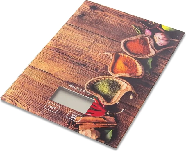 Cântar de bucătărie digital din sticlă 5 kg