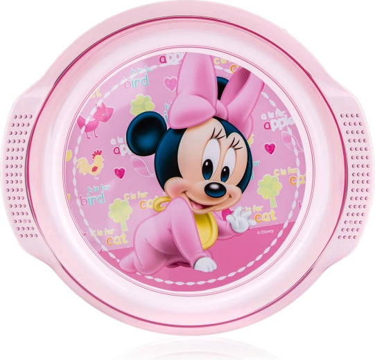 Farfurie plată pentru copii Minnie 17 cm din plastic