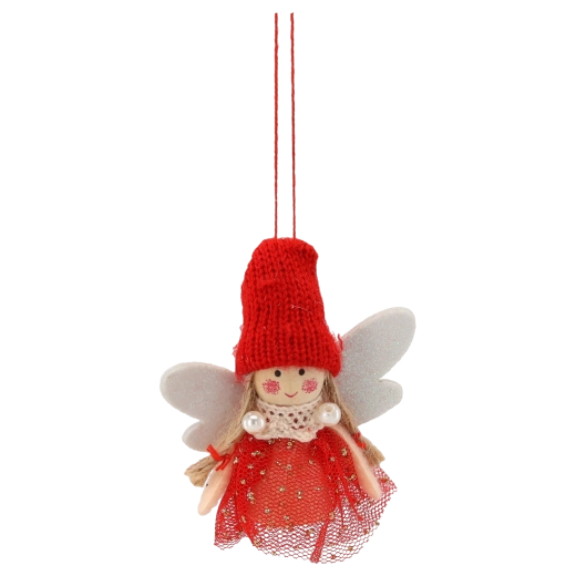 Înger fermecător cu căciuliță roșie