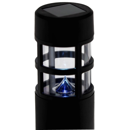 Lampă solară de grădină ASPEN 38,5 cm, alb rece, negru