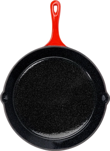 Fontă groasă și email pentru căldură uniformă