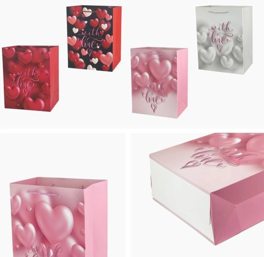 Pungă cadou 23 × 18 × 10 cm – mix de modele