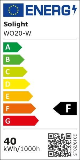 Clasa energetică F și consum clar specificat
