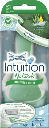 Aparat de ras pentru femei Wilkinson Intuition Naturals Sensitive Care + 1 cap