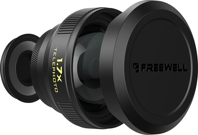 Teleobiectiv Freewell 1,7× pentru smartphone cu montură de 17 mm