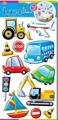 Decorațiune murală 3D – vehicule