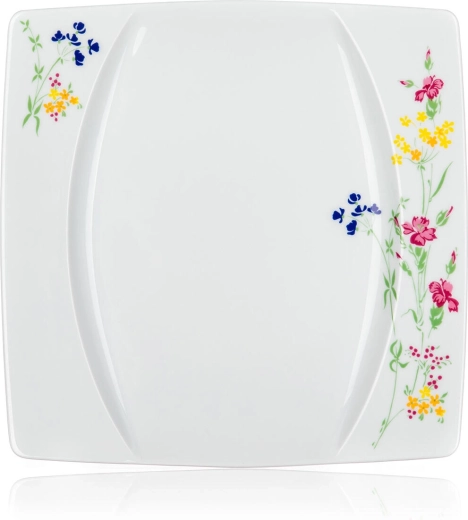 Design pătrat modern cu decor floral