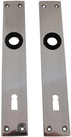 Placă de ușă din aluminiu pentru cheie 90 mm (1 pereche)