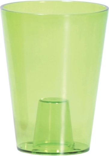 Ghiveci pentru orhidee COUBI ORCHID 13 cm – verde transparent