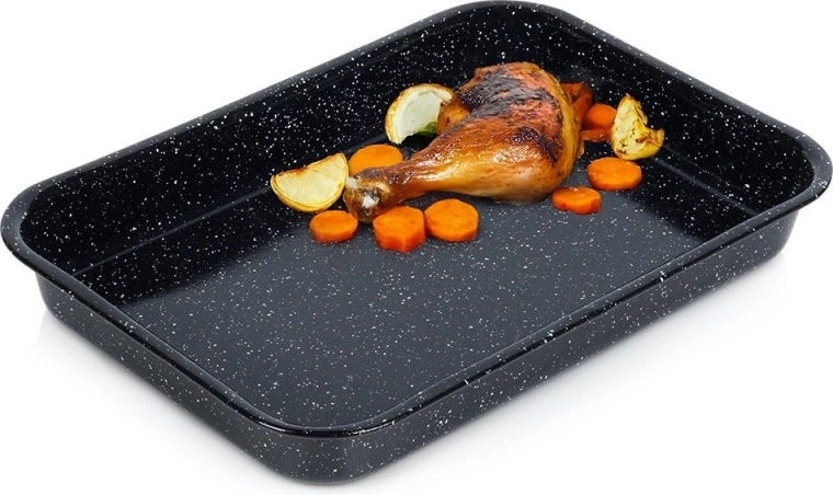 Tavă dreptunghiulară emailată 34 × 24 cm, 2,5 l
