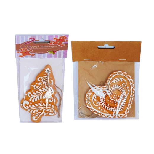 Decorațiuni atârnate de Crăciun în stil turtă dulce, set 8 buc