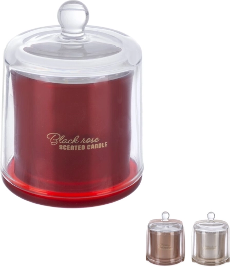 Lumânare parfumată în borcan de sticlă cu capac 240 g – mix de arome